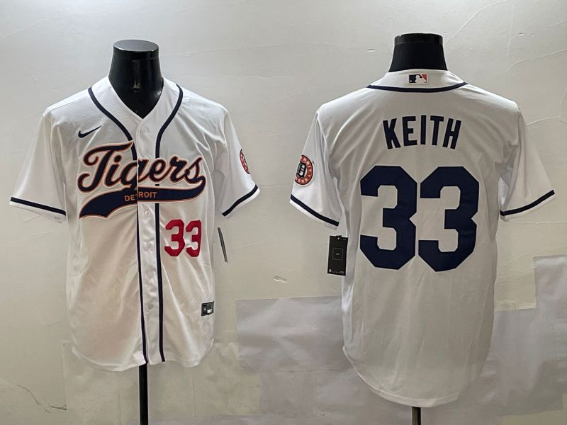 Men Detroit Tigers #33 Keith White Jointly Name 2025 Nike MLB Jersey style 3->detroit tigers->MLB Jersey